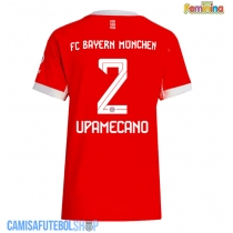 Camisa de time de futebol Bayern Munich Dayot Upamecano #2 Replicas 1º Equipamento Feminina 2025-26 Manga Curta